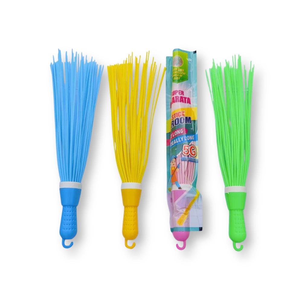 White Plastic Broom - Feature: Lightweight
