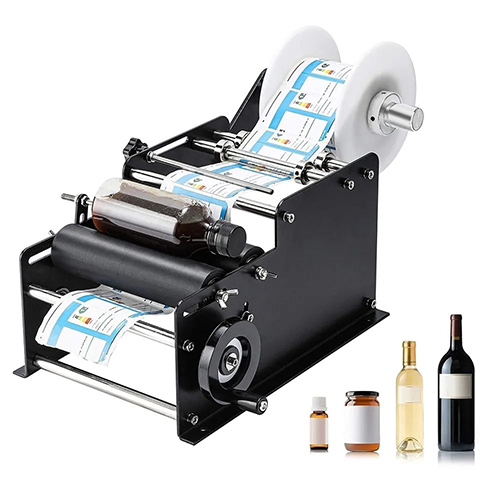 Flat Bottles Semi Automatic Labeling Machine