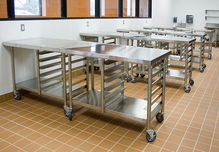 Stainless Steel Working Table - Stainless Steel, Rectangular Shape, Silver Color | Ideal For Canteens, Hospitals, Hotels & Restaurants, 1-year Warranty