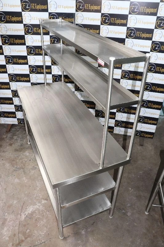 Stainless Steel Working Table - Stainless Steel, Rectangular Shape, Silver Color | Ideal For Canteens, Hospitals, Hotels & Restaurants, 1-year Warranty