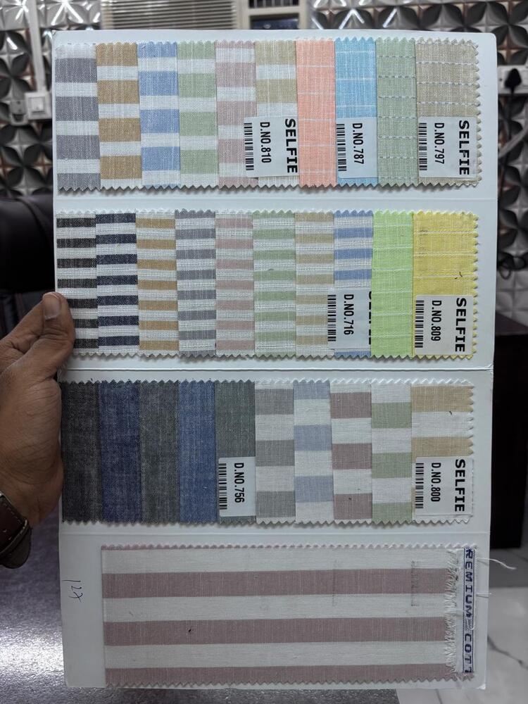 Linen Cotton Stripes - Application: Shirting Fabric