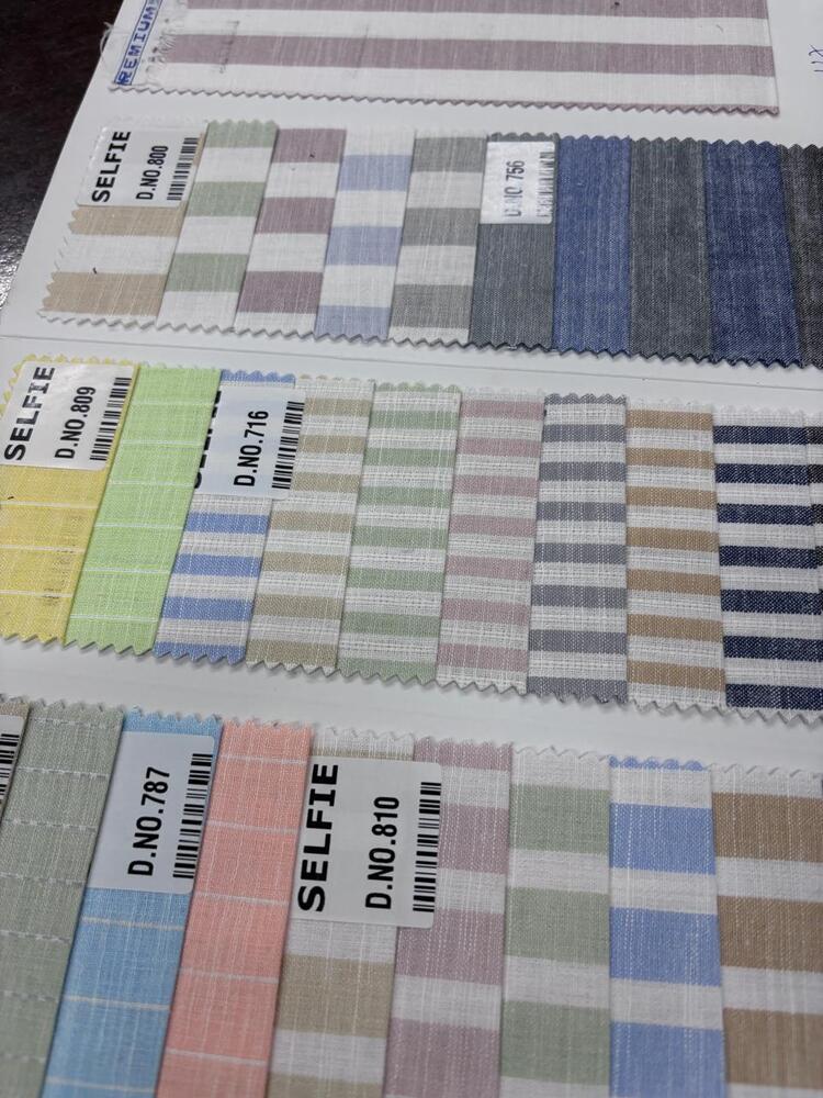 Linen Cotton Stripes - Application: Shirting Fabric