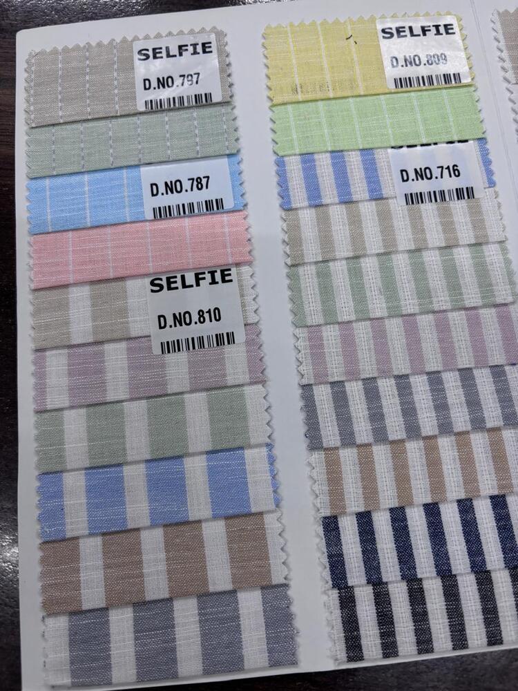 Linen Cotton Stripes - Application: Shirting Fabric