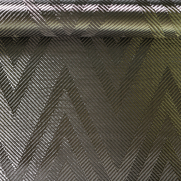 K Cube Pattern Jacquard Weave Finish Carbon Fabric