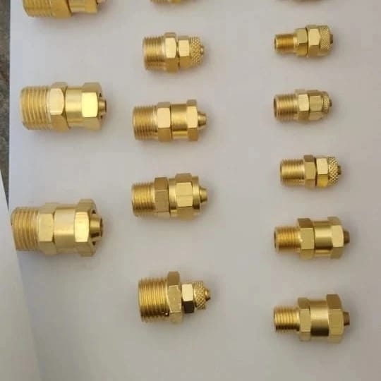 Brass Hex Nipple - Color: Golden