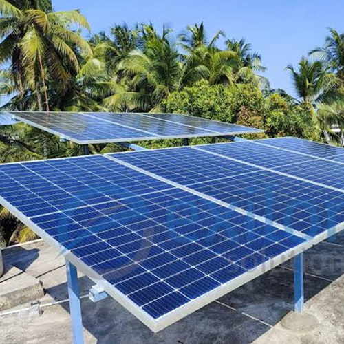 On Grid Solar System Installation Farmhouse