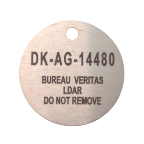 LDAR Stainless Steel Tags For Oil And Gas Plant