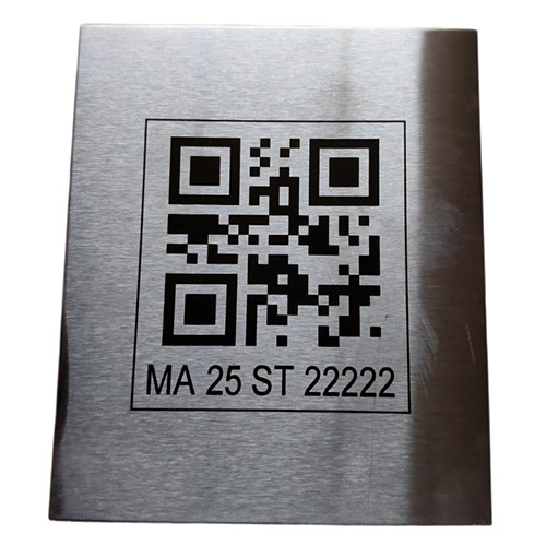 SS 304 QR Code Asset Metal Tags