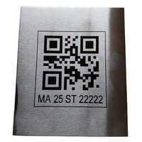Ss 304 Qr Code Asset Metal Tags