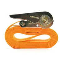 5 Metre Polyester Lashing Belt - 5m X 1in Orange, 2000kg Breaking Strength, Weather Resistant, Reusable