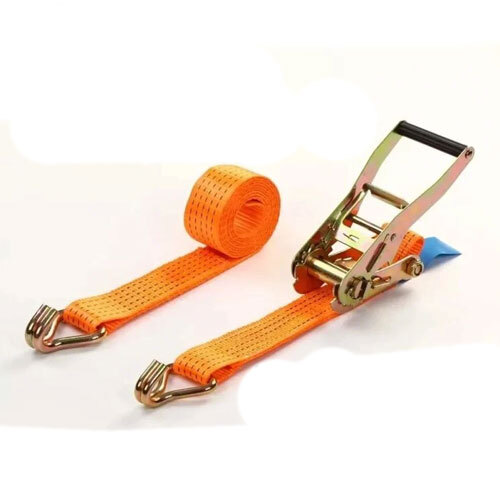 Double J Hooks Ratchet Lashing Belt