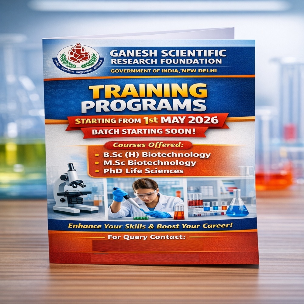 Hands on Training Students of BSC Biotechnology, MSC Biotechnology and PhD Life science