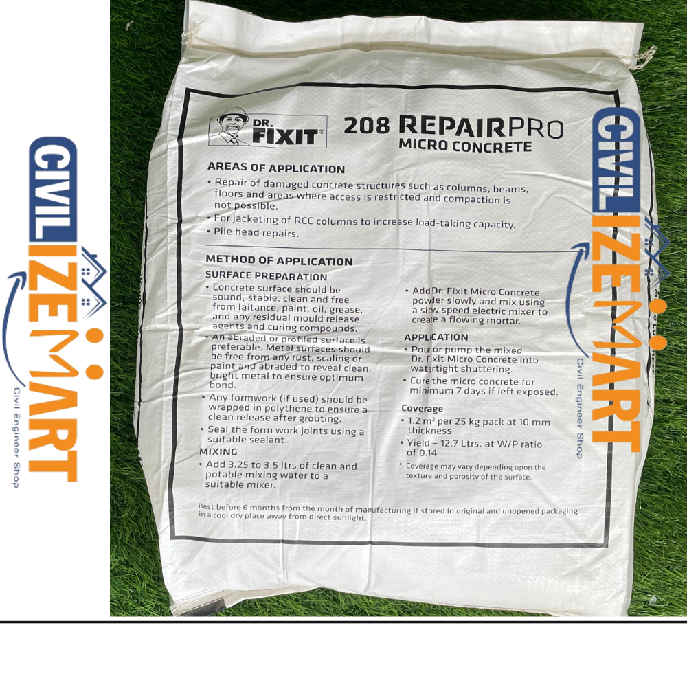 DR.FIXIT REPAIR PRO MICRO CONCRETE (25 KG)