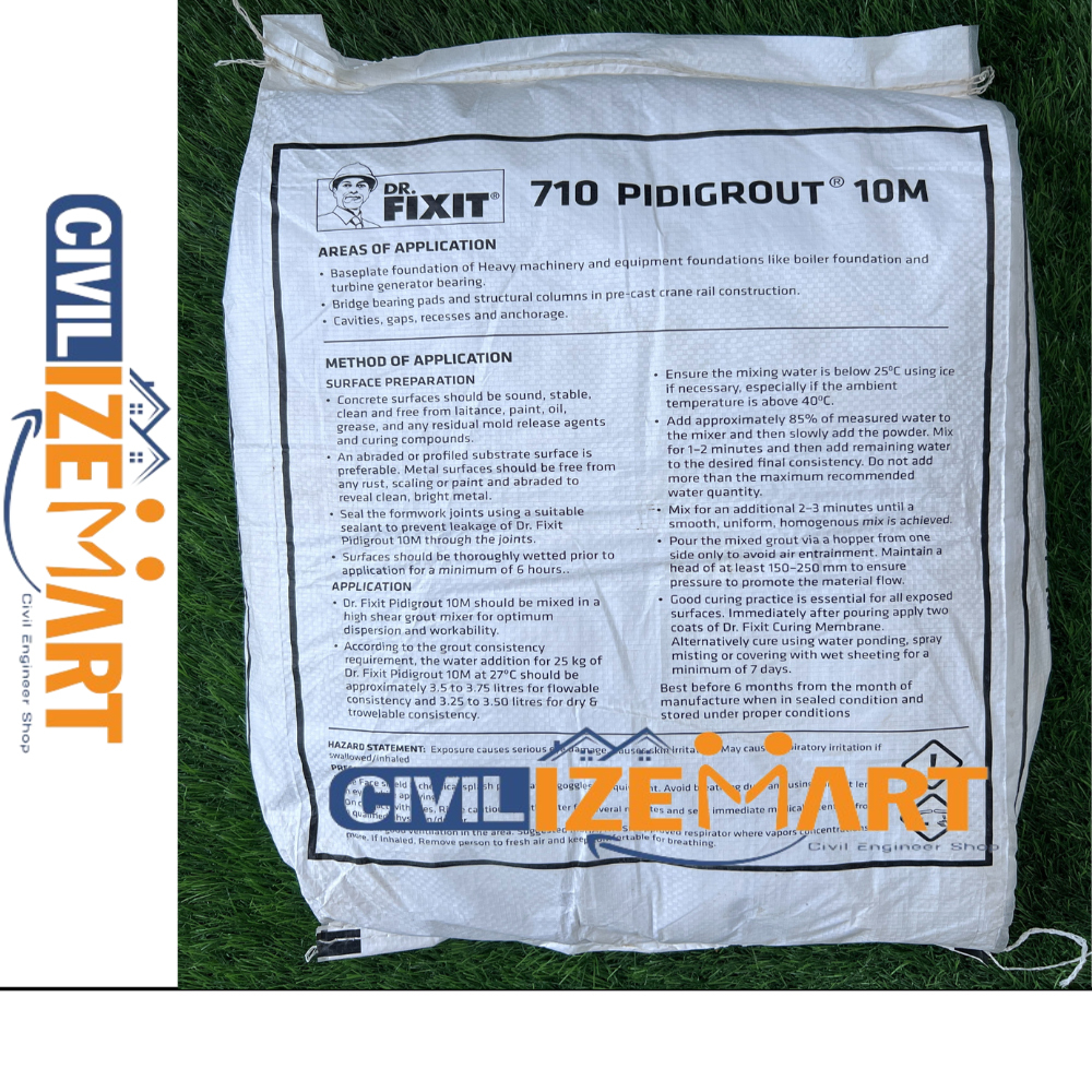 DR.FIXIT (25KG) PIDIGROUT 10M GROUT FOR FOUNDATIONS