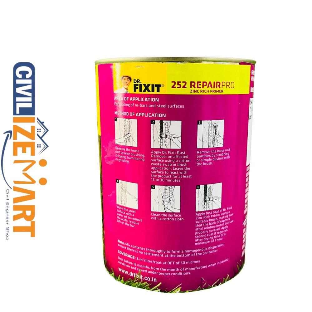 DR.FIXIT EPOXY ZINC RICH PRIMER WATERPROOFING CHEMICALS IN HYDERABAD