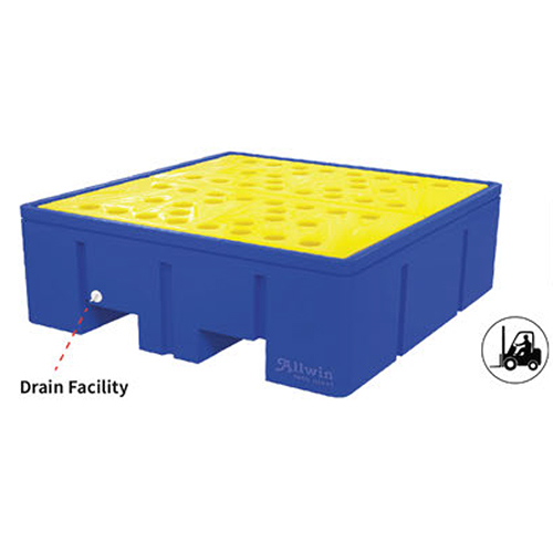 4 Drum Pallet Double Wall