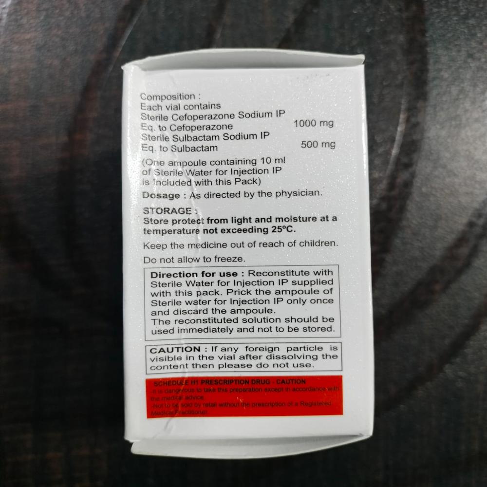 Cefoperazone With Sulbactam Injection 1.5gm