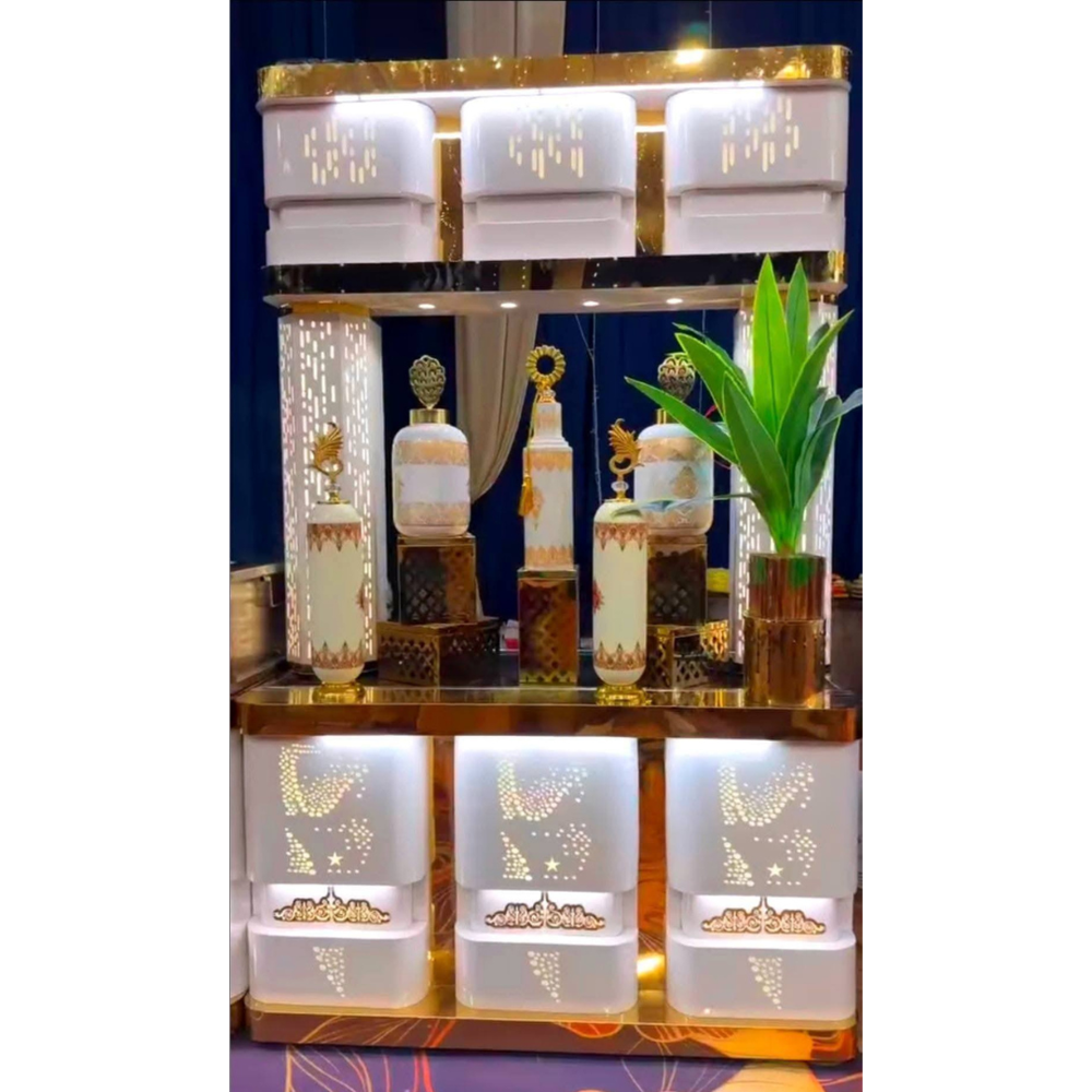 Modern wedding catering counter