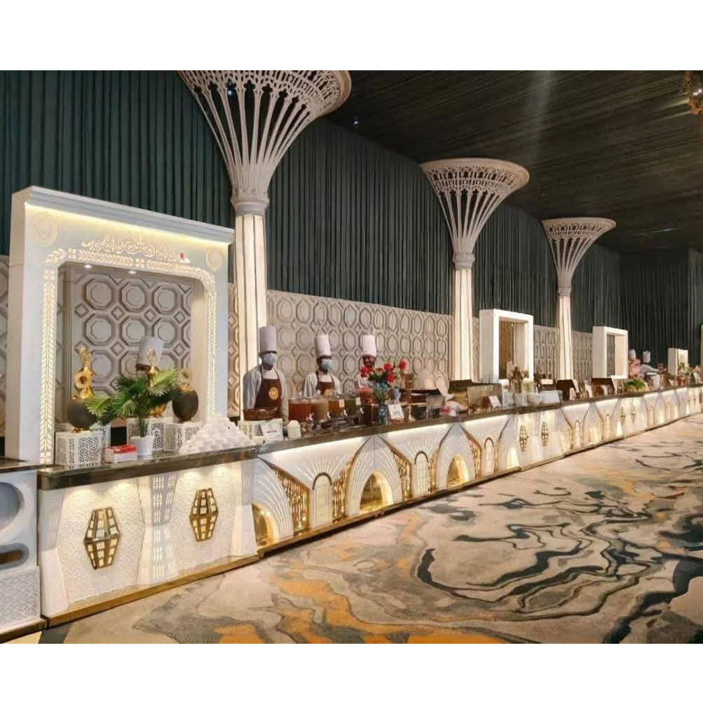 Grand wedding buffet counter