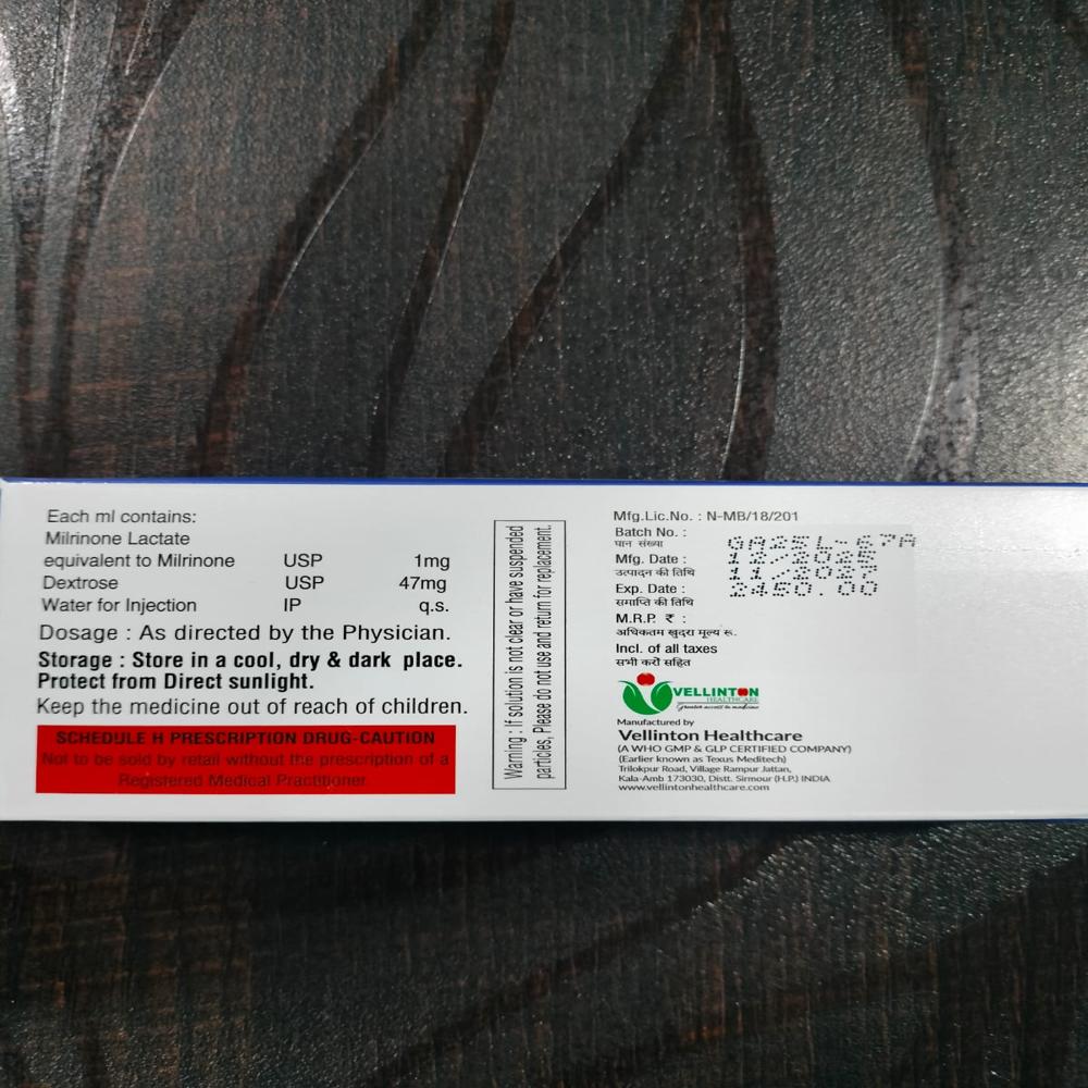 Milrinone Lactate Injection - Packaging Type: Box