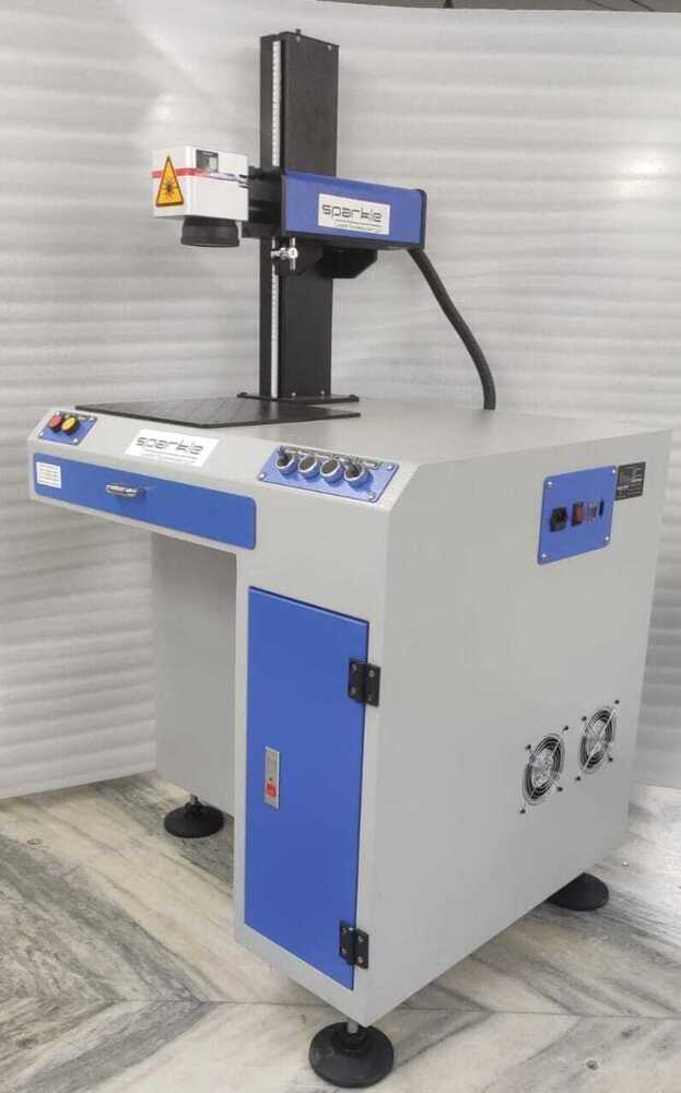 Brass Laser Marking Machine - Color: Blue