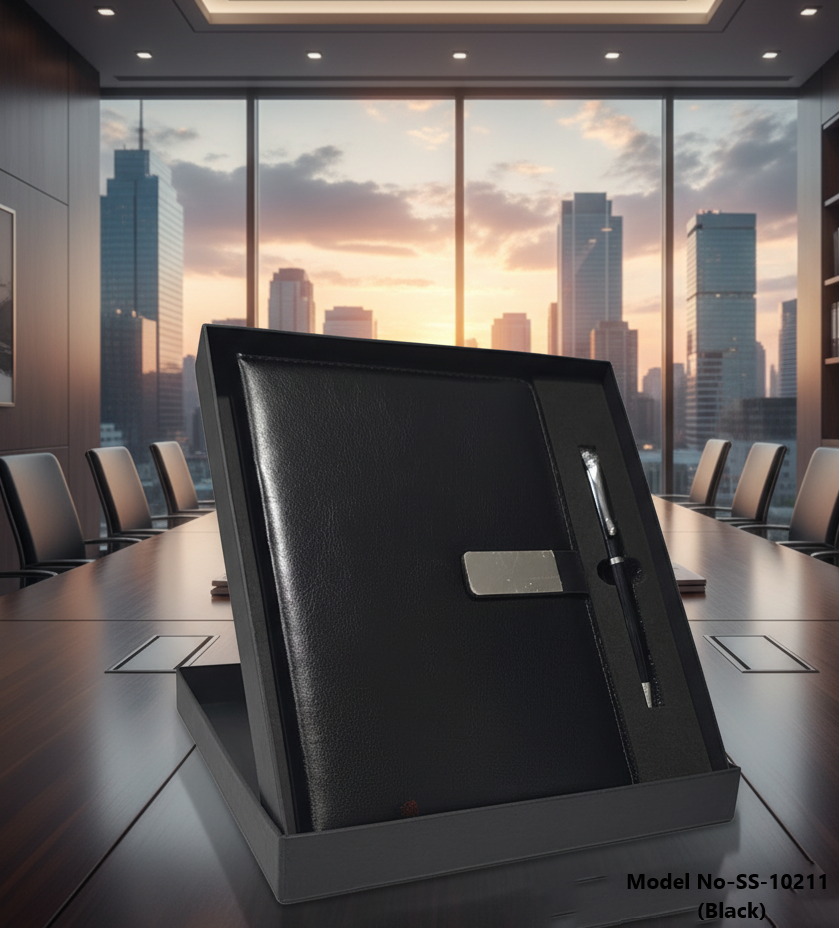 Corporate Gift Metal Pen & A5 Size Notebook (SS-10211)