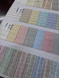 cotton linen checks and stripe