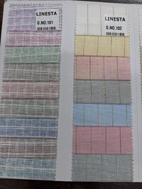 cotton linen checks and stripe