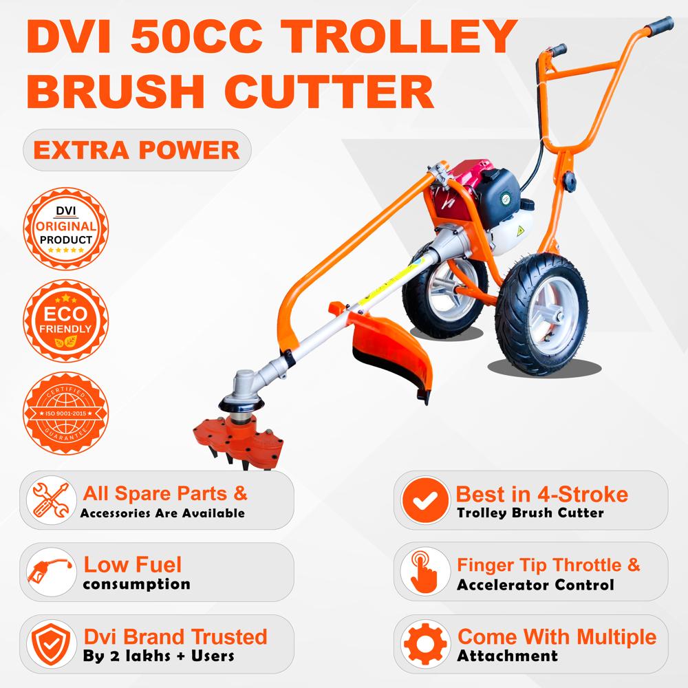 50CC 4 Stroke Trolley Brush Cutter