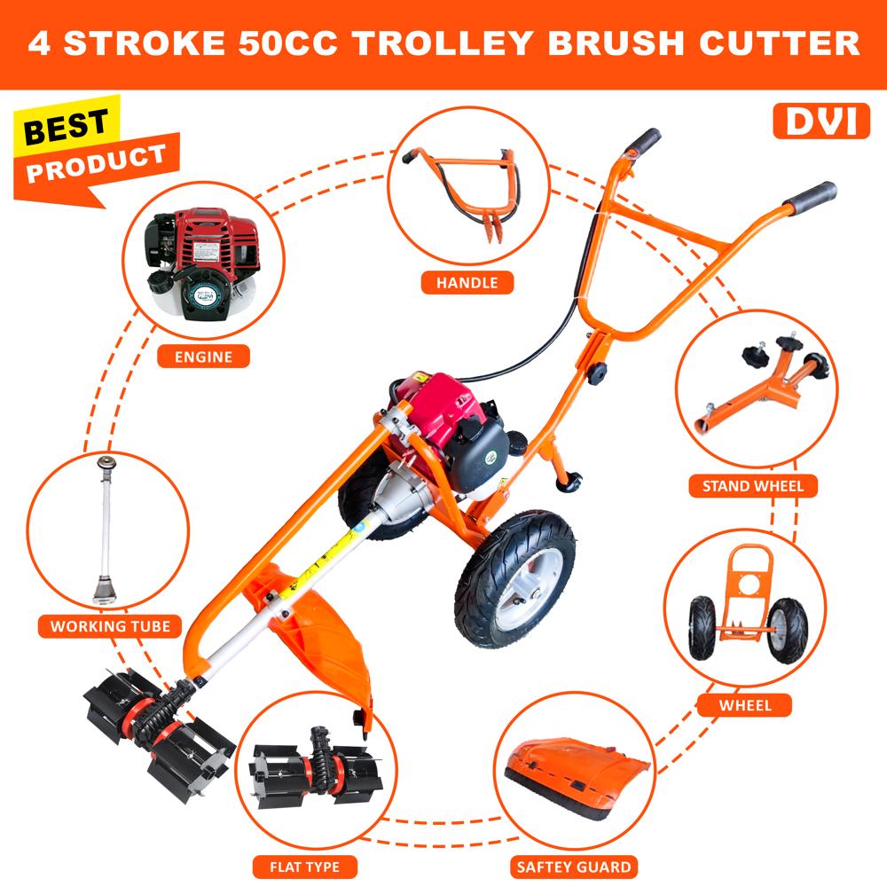 Trolley Brush Cutter 50CC