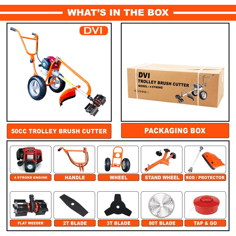 Trolley Brush Cutter 50CC