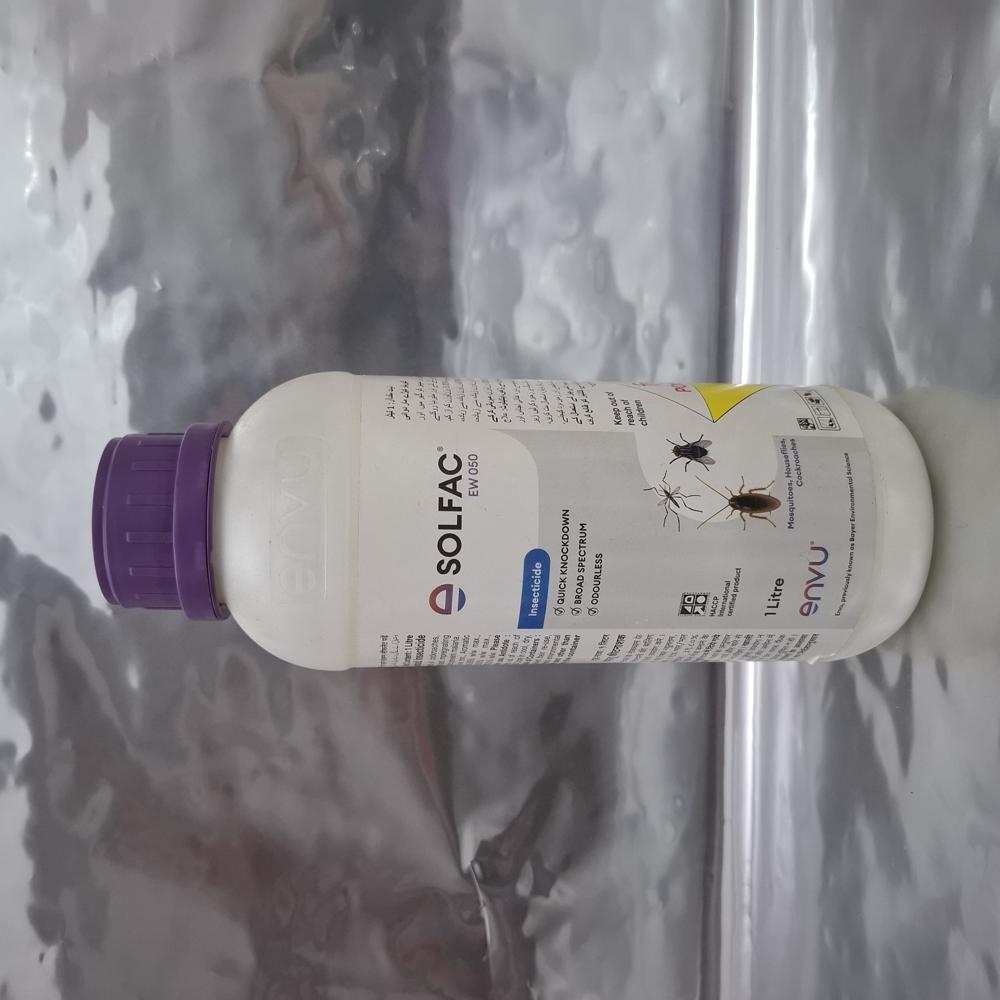 Solfac Ew 050 - Quick Release Liquid Biological Insecticide | Deltamethrin With Purity Options 98%, 99%, 100% For Agriculture, Household, And Commercial Pest Control
