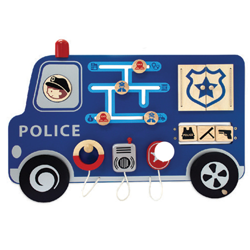 Wall Play Board- Police Truck