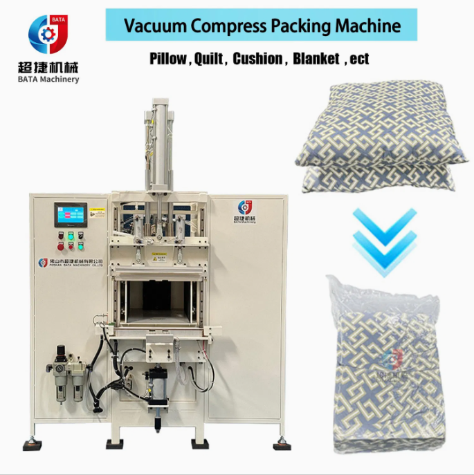 Quilt Pillow Compressing Machine Cushion Comforter Compression Vacuum Packaging Machine for Duvet Blanket Packing