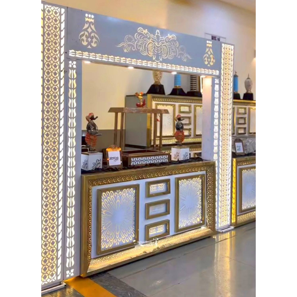 Wedding food display counter.