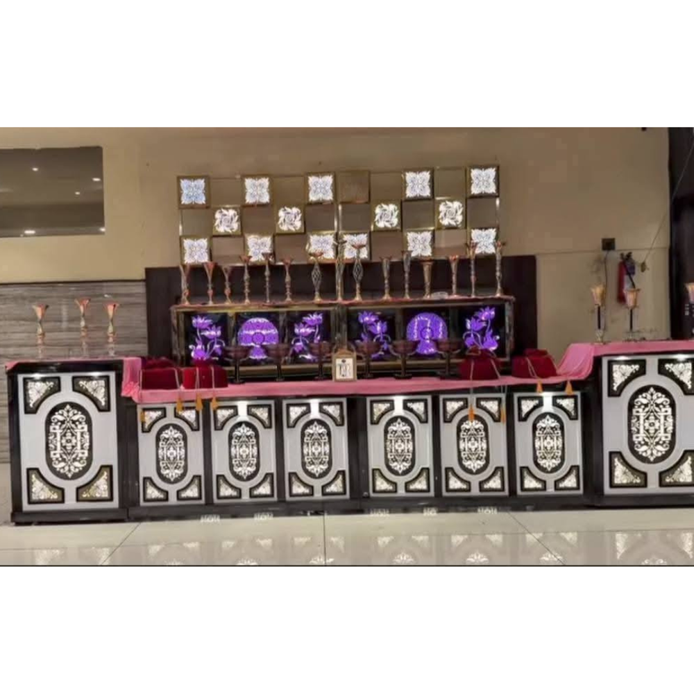 Modern decorative food catering counter