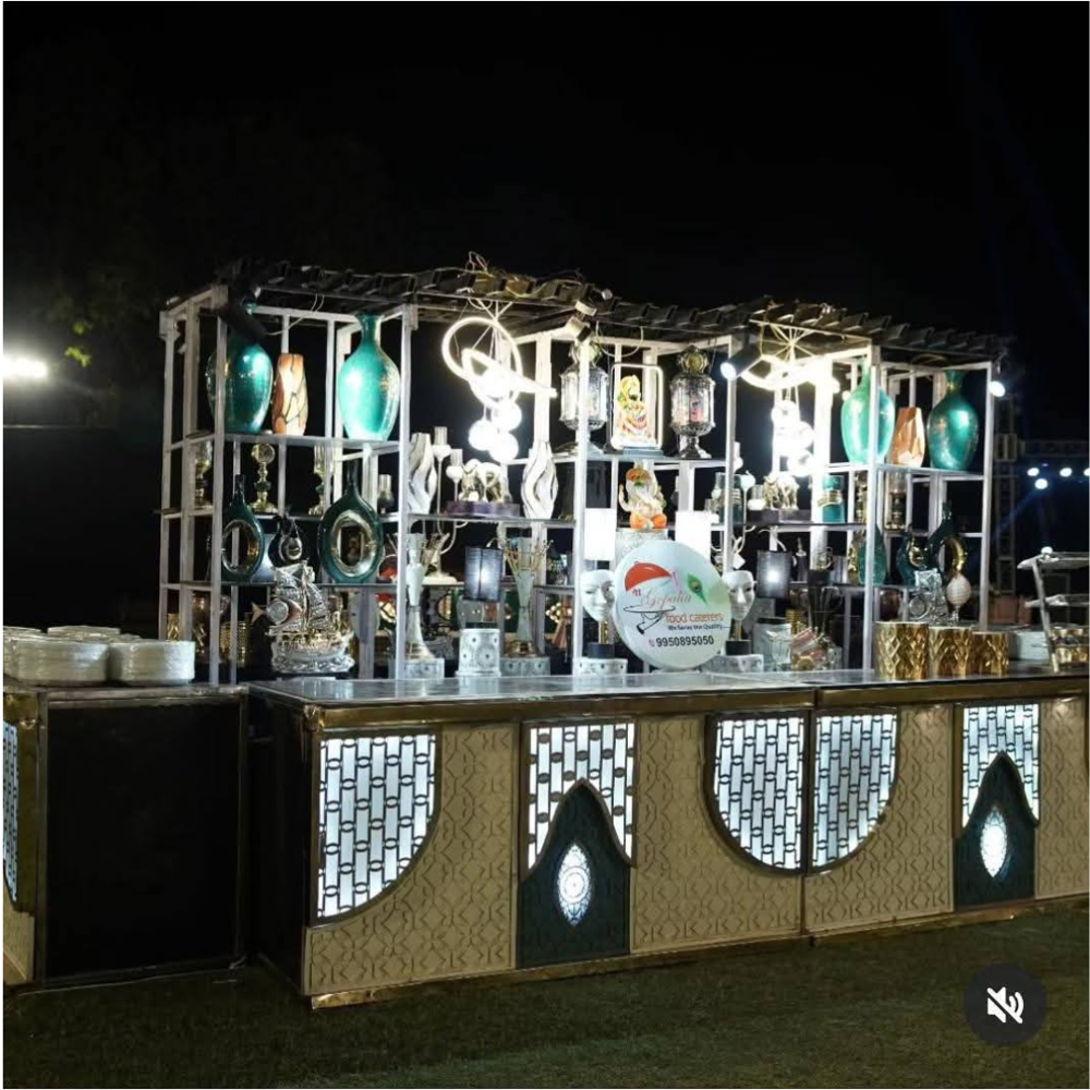 Luxury stainless steel buffet or catering display counter