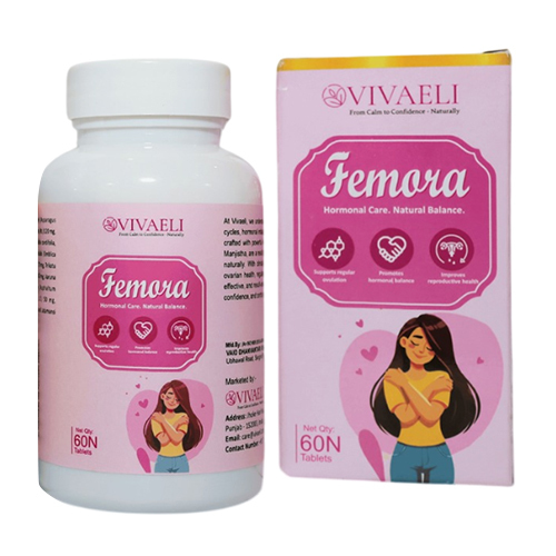 Femivya Timely Cycle Natural Relief Tablets - Chemical Composition: Combination Of Standardized Herbal Extracts