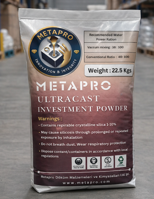 Metapro Ultracast Gold Jewellery Investment Casting Powder