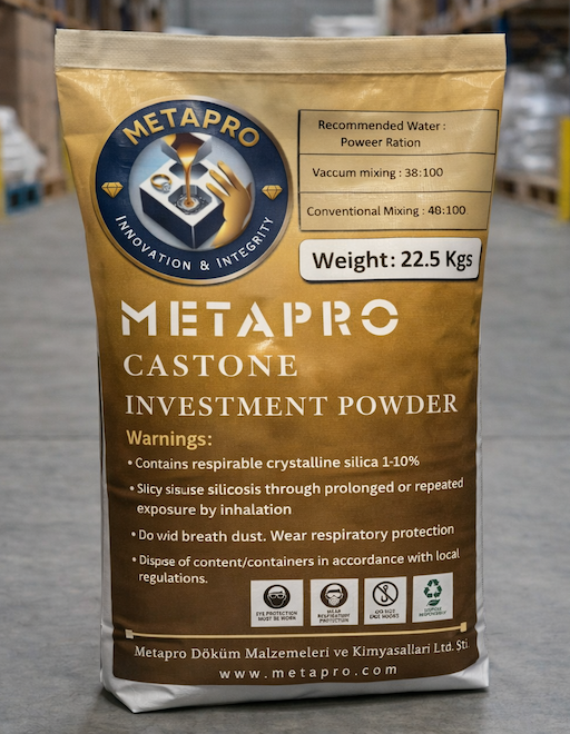 Metapro Castone Brass Jewellery Investment Casting Powder