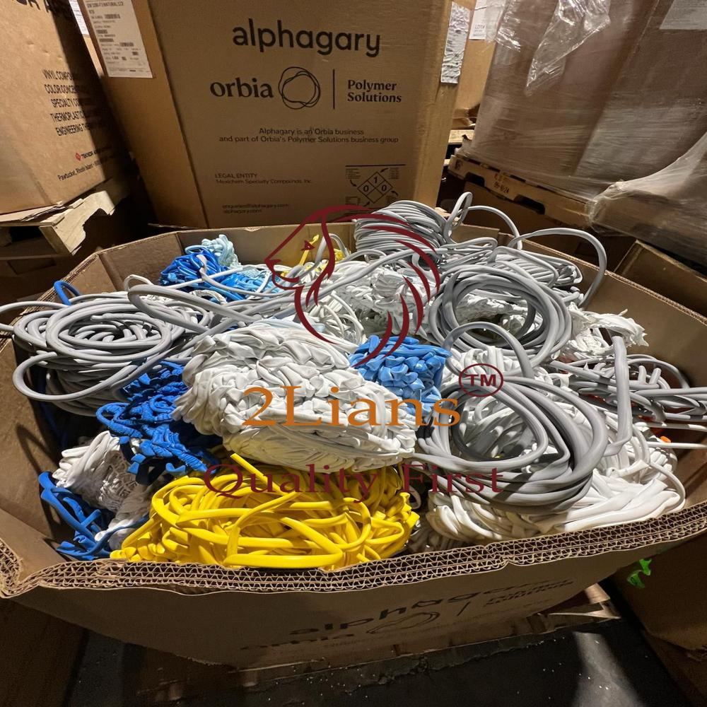 PVC cable lumps mixed colors