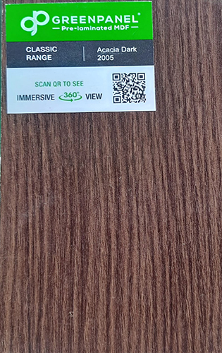 Acacia Dark 2005 Classic Range Greenpanel Pre Laminated Mdf