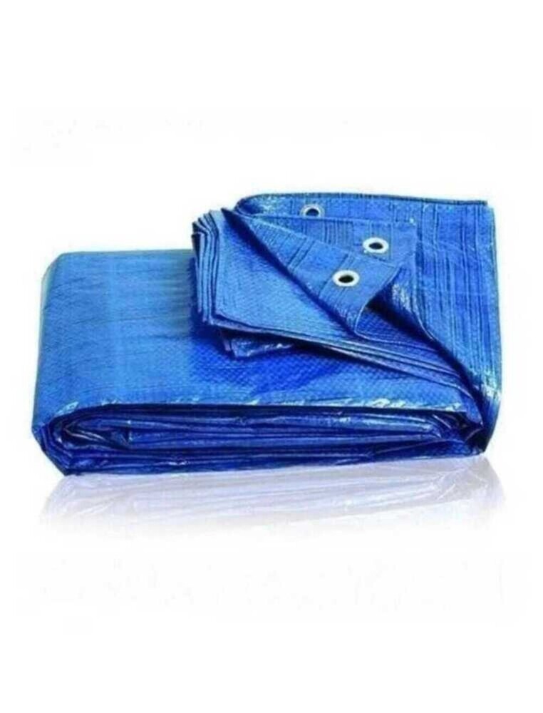 Blue Tarpaulin - Size: Available In Multiple Sizes (Customizable As Required)