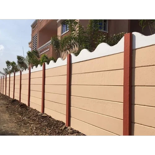 10 Feet Painted RCC Readymade Compound Boundary Wall