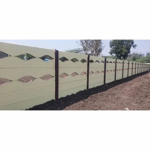 10 Feet Painted RCC Readymade Compound Boundary Wall