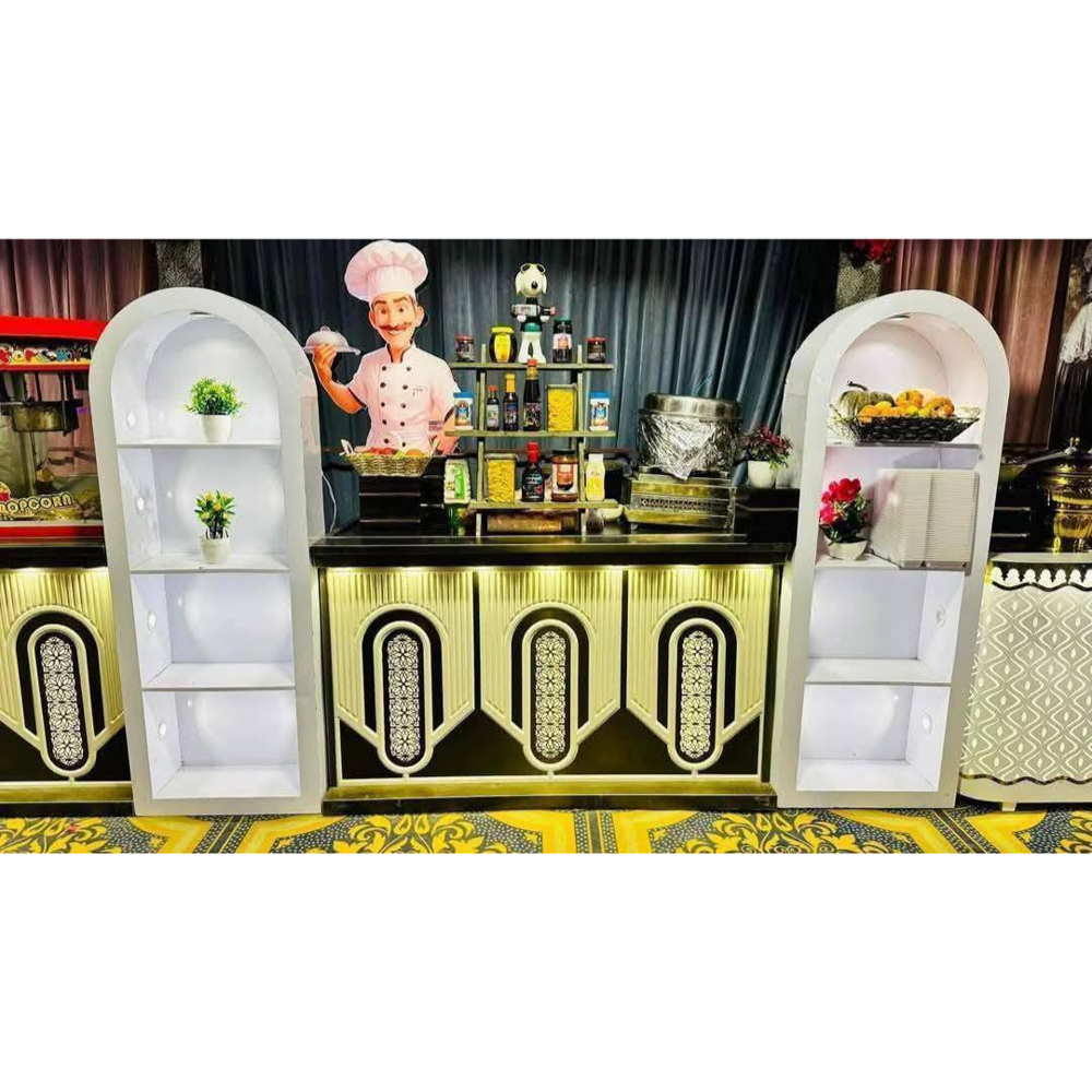 Decorative led catering display counter