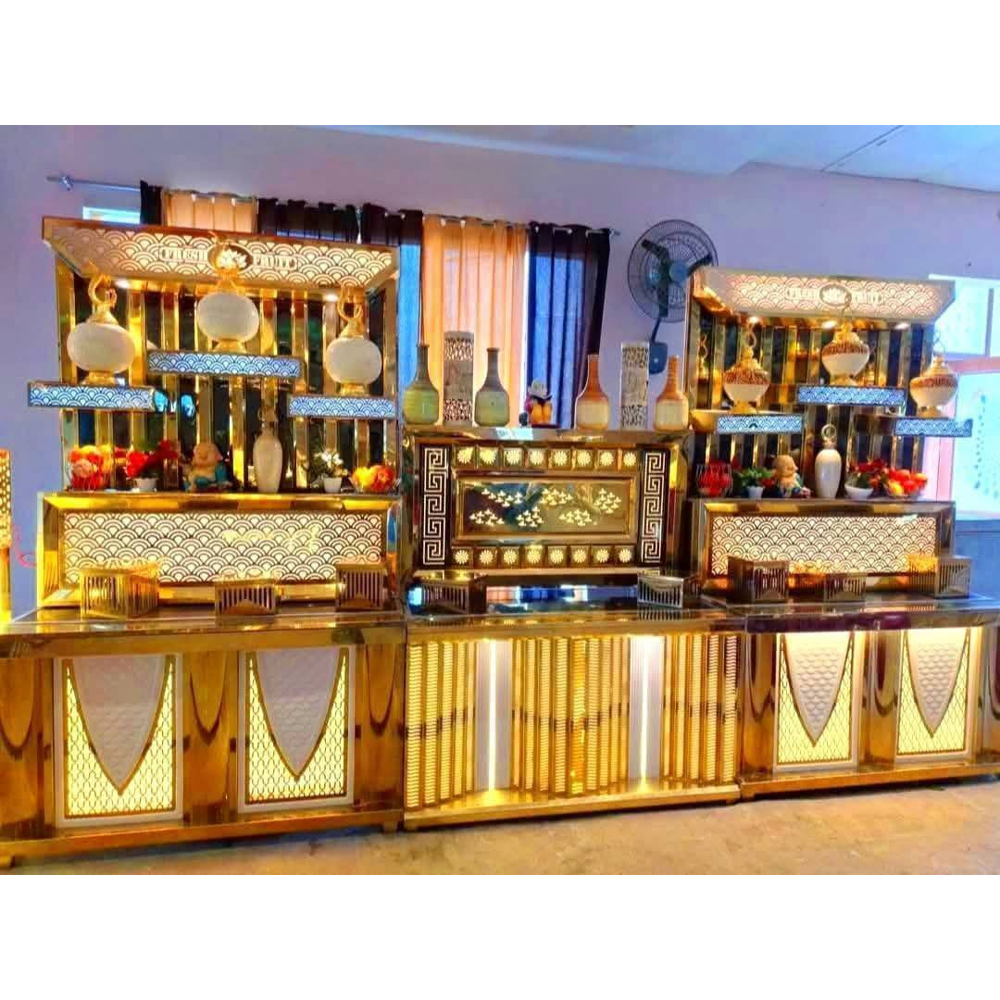 Stainless steel catering display counter