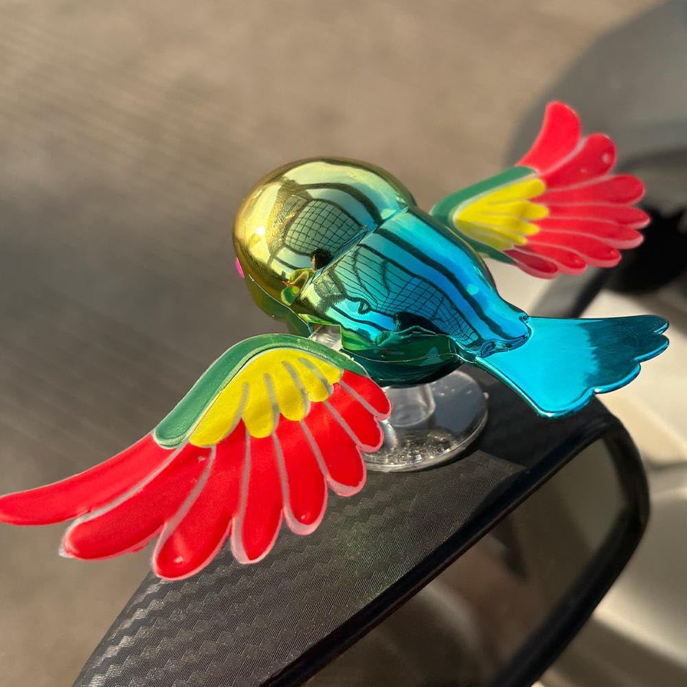 Flying Bird Car Decoration with Flapping Wings