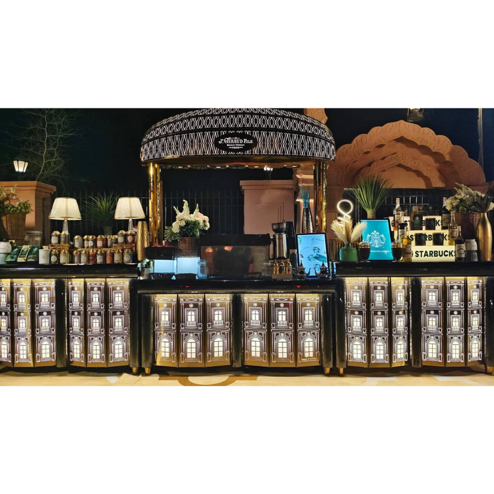 Stainless steel catering counter