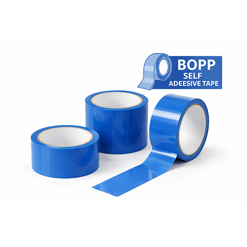 Blue BOPP plain self Adhesive tape